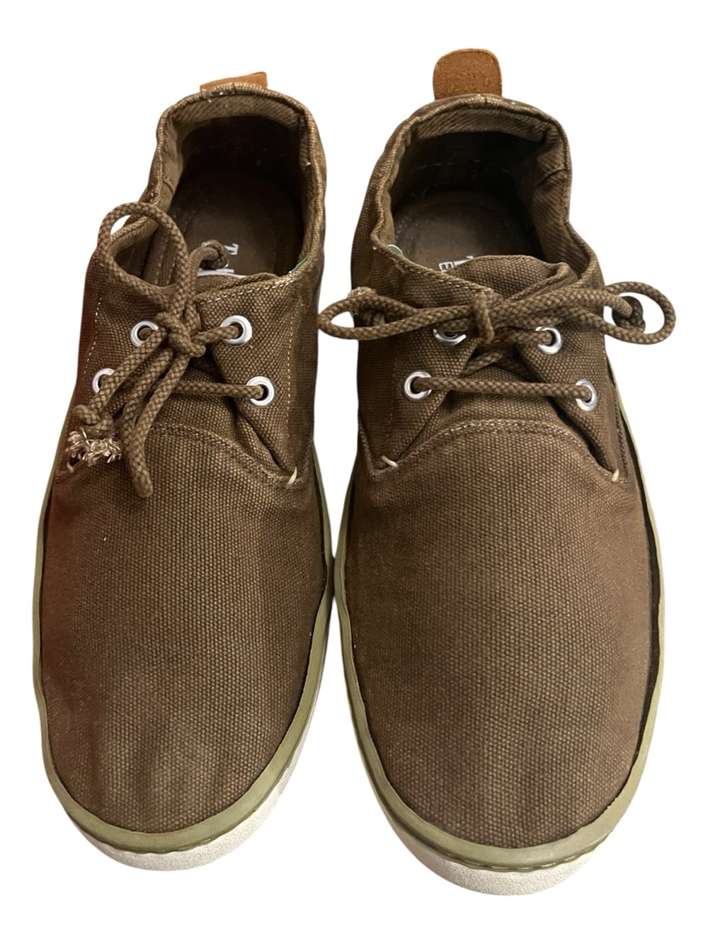 Timberland Brown Canvas Lace-Up Sneakers